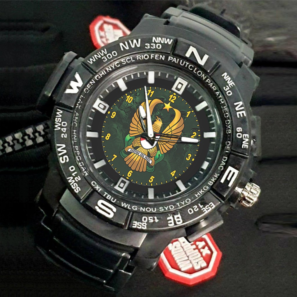 (EXCLUSIVE) Jam Tangan LOGO TNI - AD Sport Bagus