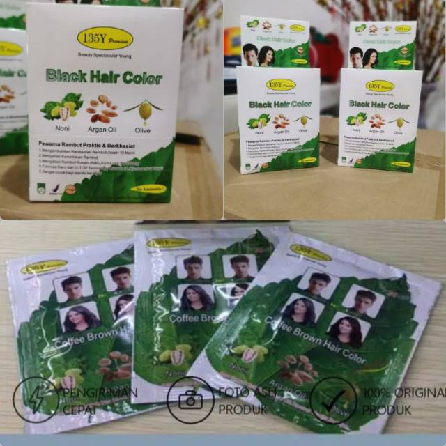 bsy premium hair color black pewarna rambut