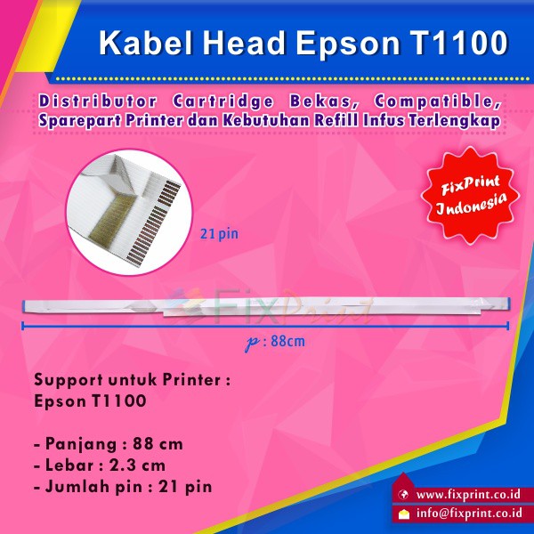 Kabel Head Epson L1300 T1100 New, Cable Flexible L1300 T1100 Murah
