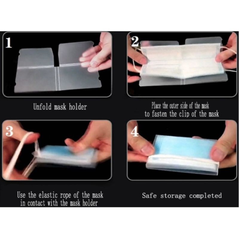 MASKER CASE KEEPER/ TEMPAT PENYIMPANAN MASKER MEDIS WAJAH / MASK HOLDER TEMPAT MASKER LIPAT