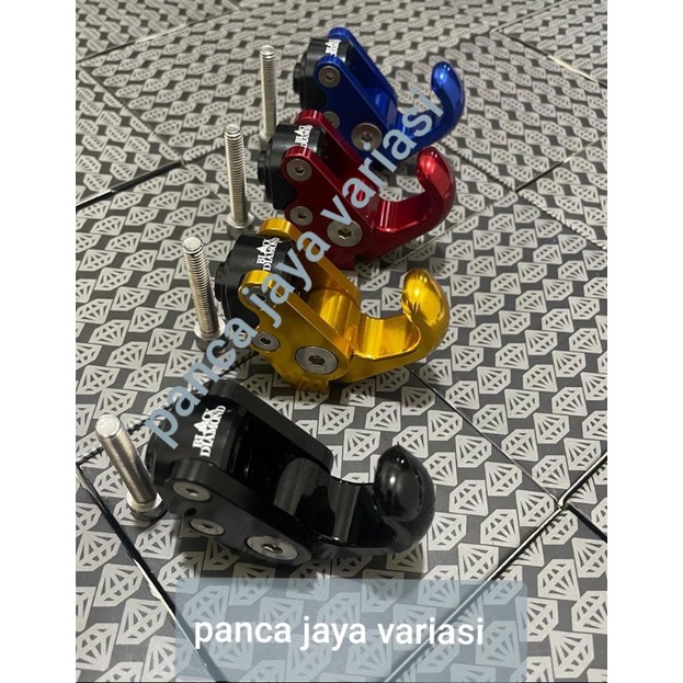 GANTUNGAN BARANG MOTOR MODEL ROBOT CNC / CENTOLAN BARANG NMAX AEROX LEXI BLACK DIAMOND.VARIO MIO SCOPY SUPRA JUPITER VEGA