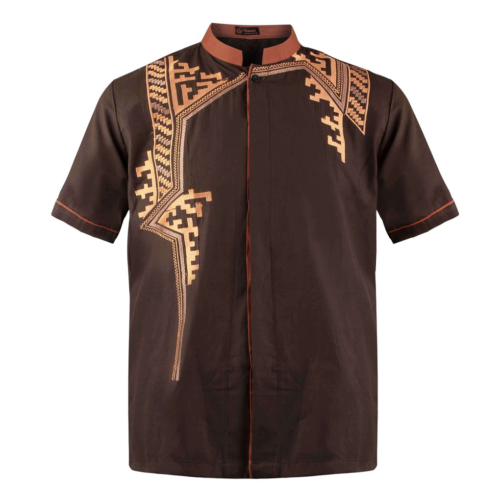Promo Baju Koko Muslim Shalat Pria Wazni 001 Desain Elegan