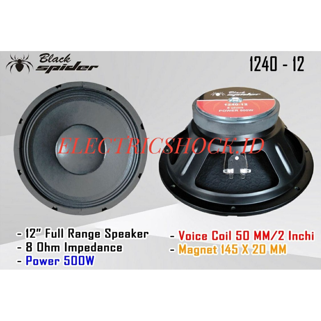 SPEAKER KOMPONEN BLACK SPIDER 1240-12 BLACKSPIDER 1240 12INCH