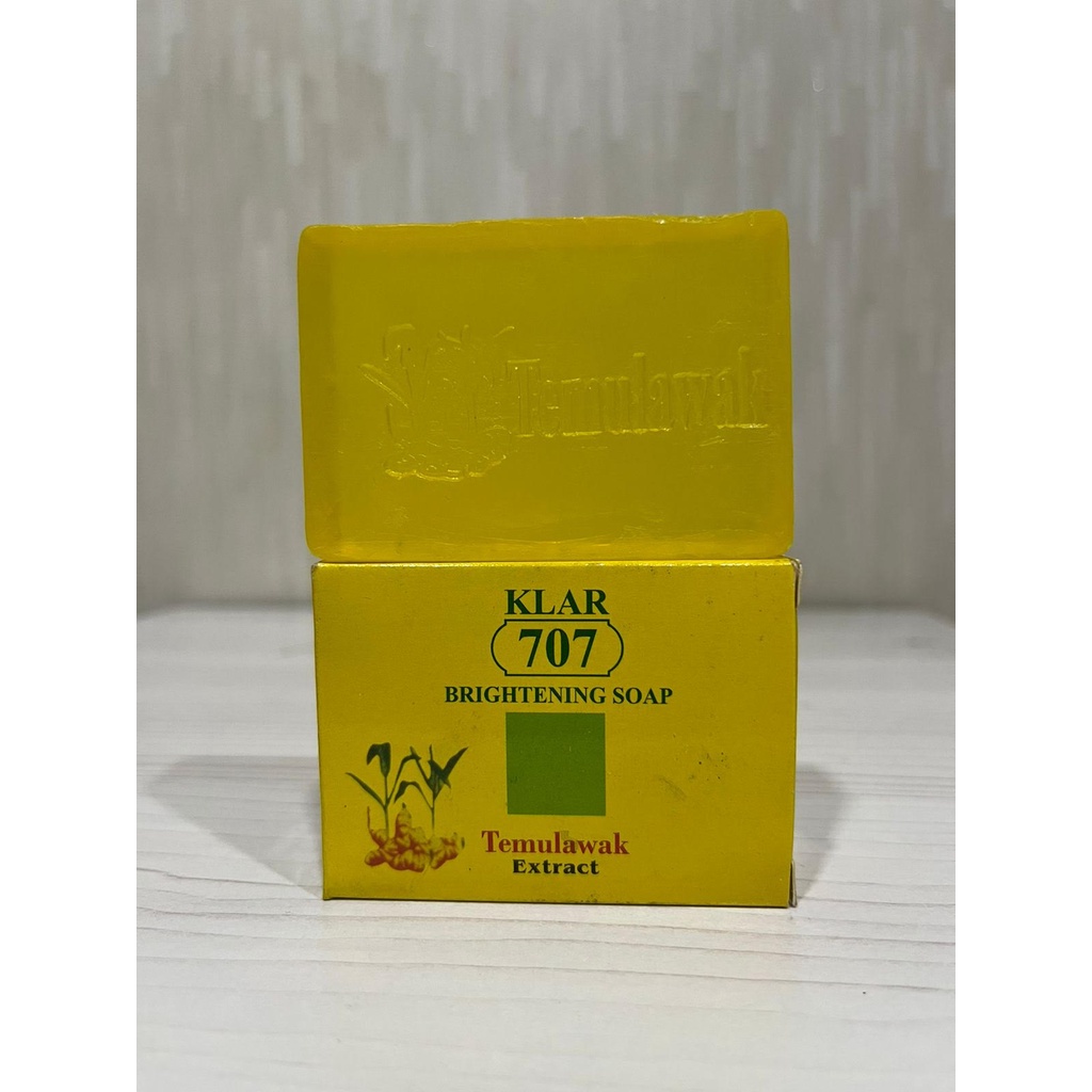 Sabun Temulawak KLAR 707 Original BPOM Sabun Widya Natural Muka Glowing Pemutih Kulit dan Wajah