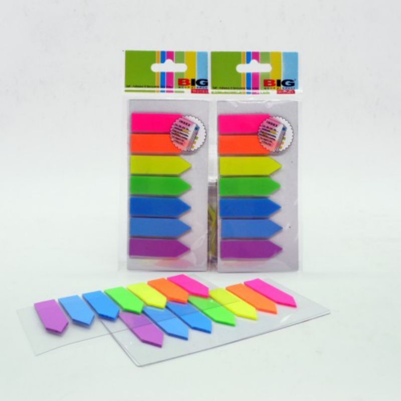 Sticky Stiky Stiki Note Notes Kertas Memo Post It  Pembatas Buku 7 Warna-2
