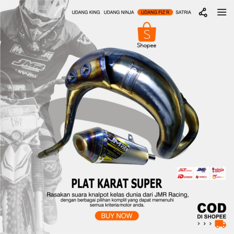 KNALPOT UDANG GTX FIZ R JMR RACING 4135