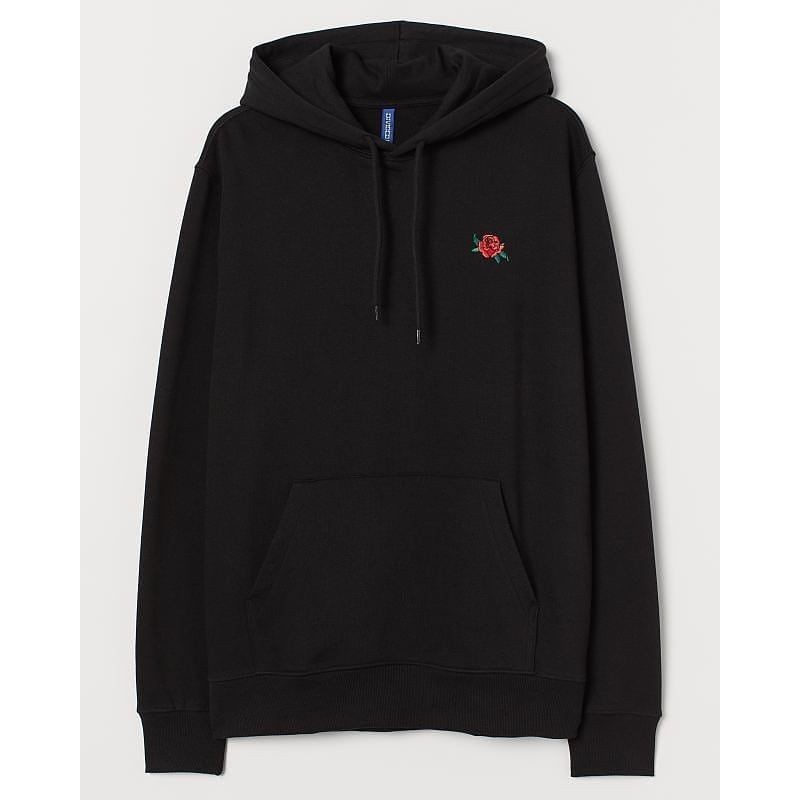 H&M Hoodie Rose Black