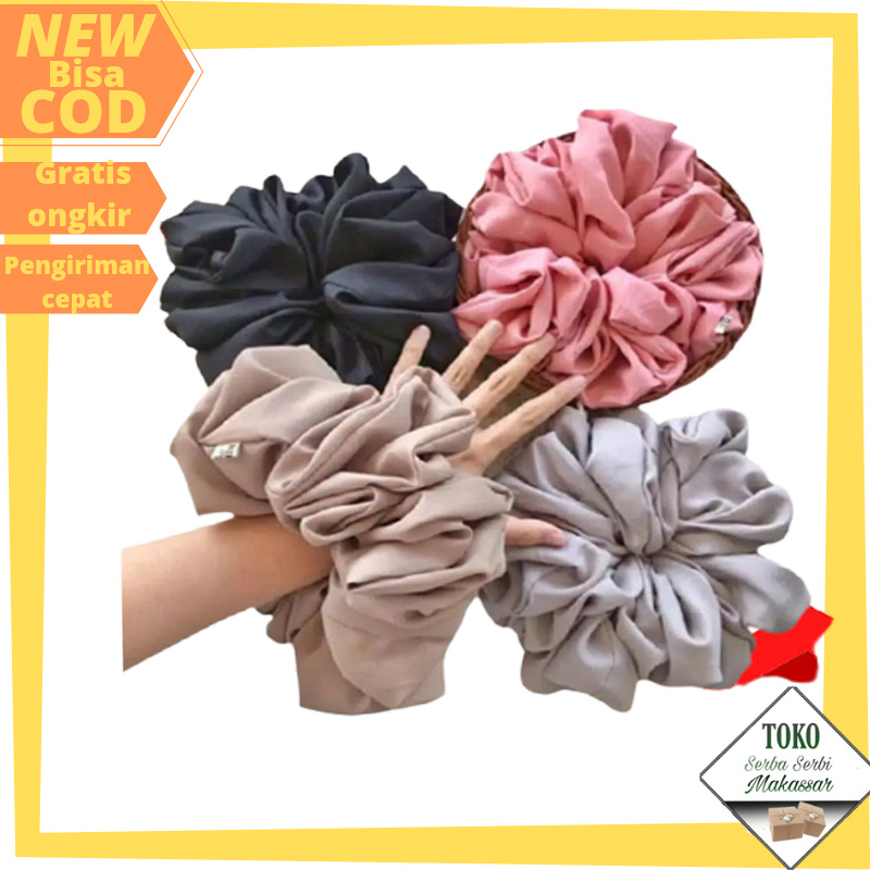 CEPOL IKAT RAMBUT SRUNCHIE JUMBO CEPOL HIJAB / IKAT RAMBUT HIJAB / IKAT RAMBUT MURAH MAKASSAR