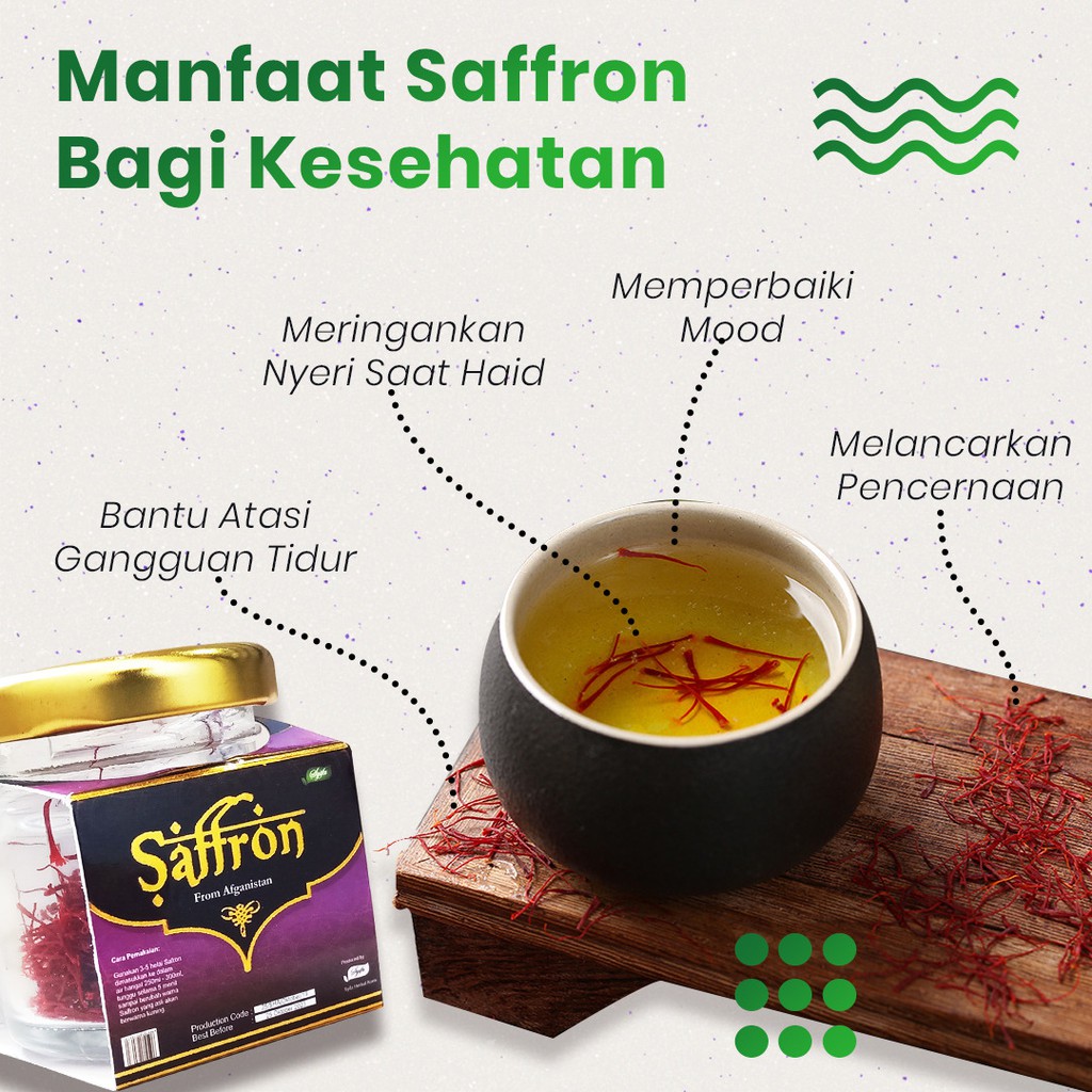 

Bunga Saffron | Safron super Negin 1 Gr Premium Original From Afganistan I Syifa Herbal Alami