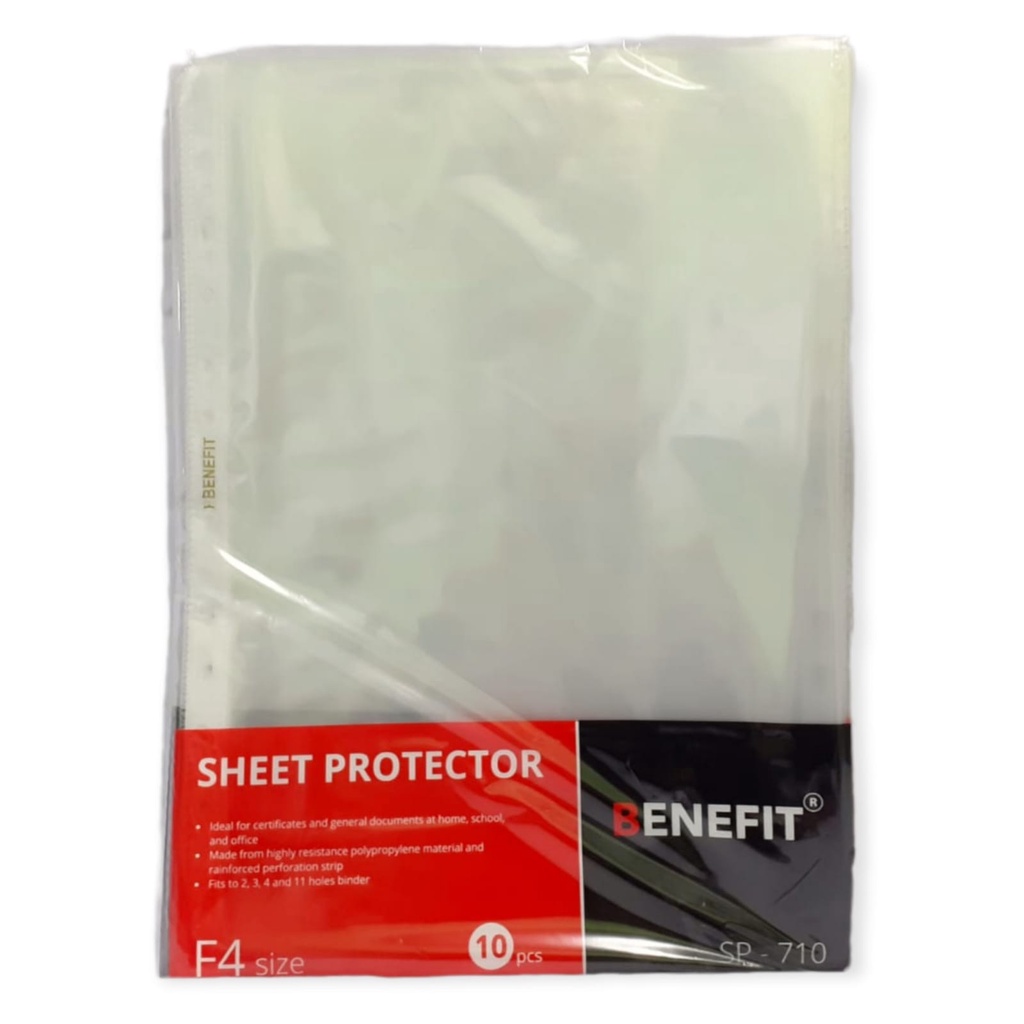 

Benefit PP Pocket Clear Folio 0,10 mm (Pak Isi 100 Sheet)