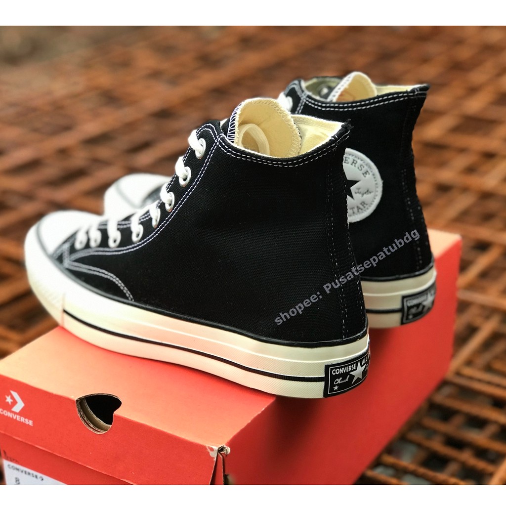 Sepatu Converse 70s High Hitam Putih Premium Sneakers