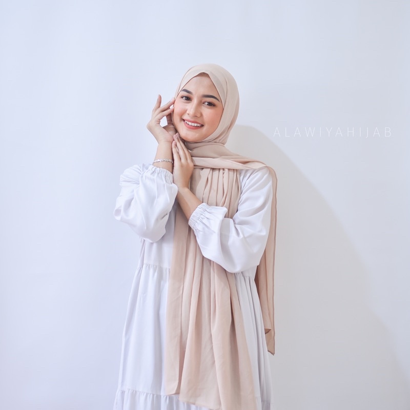 PASHMINA PANJANG EXCLUSIVE ALAWIYAHIJAB 185x75 cm-Nude