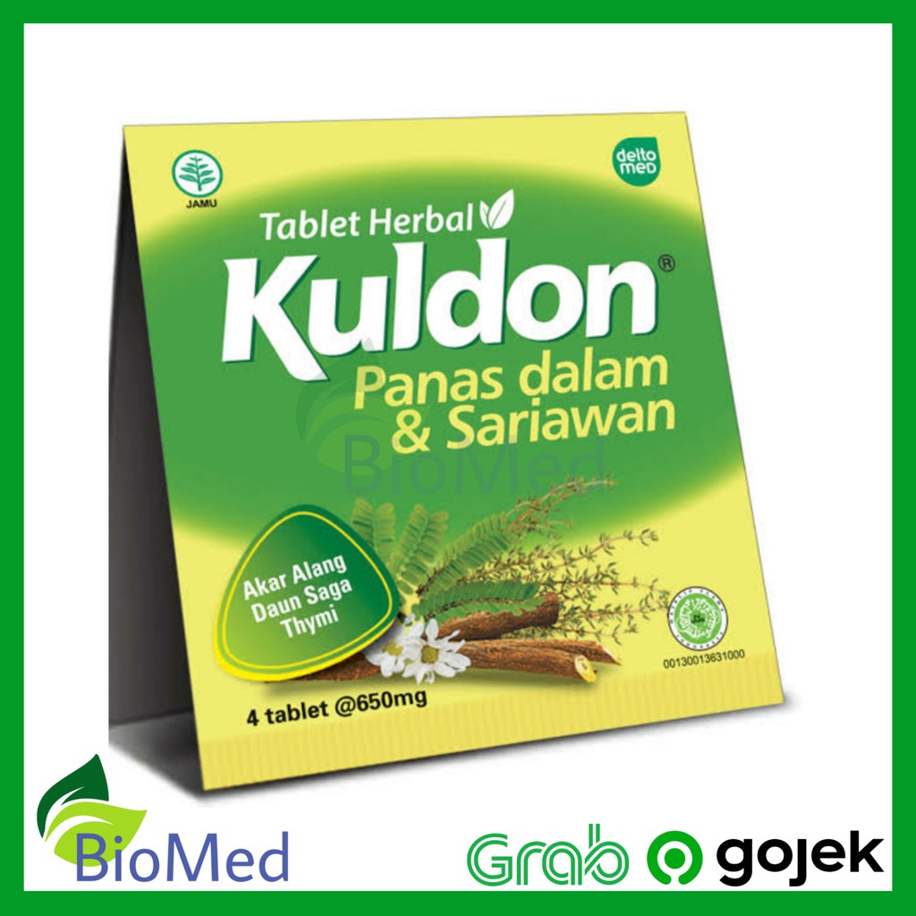 KULDON TABLET - Untuk Panas Dalam Sakit Tenggorokan Sariawan