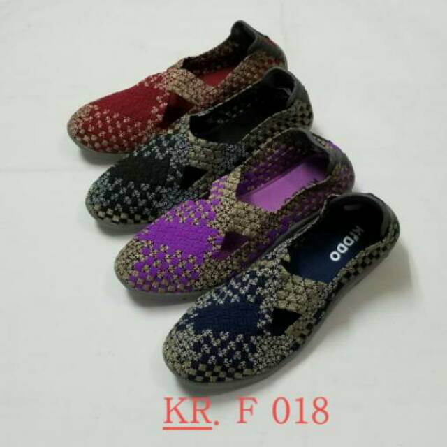 Sepatu Rajut KIDDO F018 Flat ORIGINAL