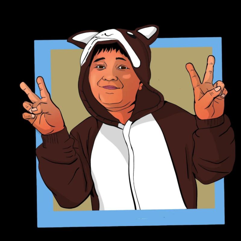 ilustrasi wajah / kartun wajah / gambar foto / ilustrasi digital