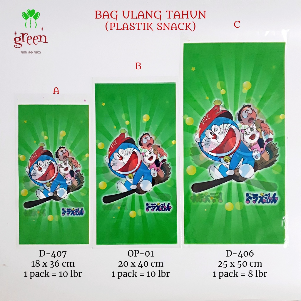 

Plastik Ulang Tahun 25 x 50 cm (Besar) OPP ultah Goodie Bag Plastik Snack Kantong Snack Plastik ultah