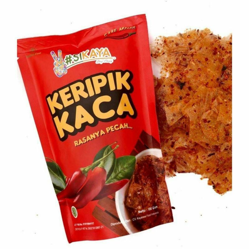 

Kakarak Food Sikaya Keripik Kaca cabe Merah