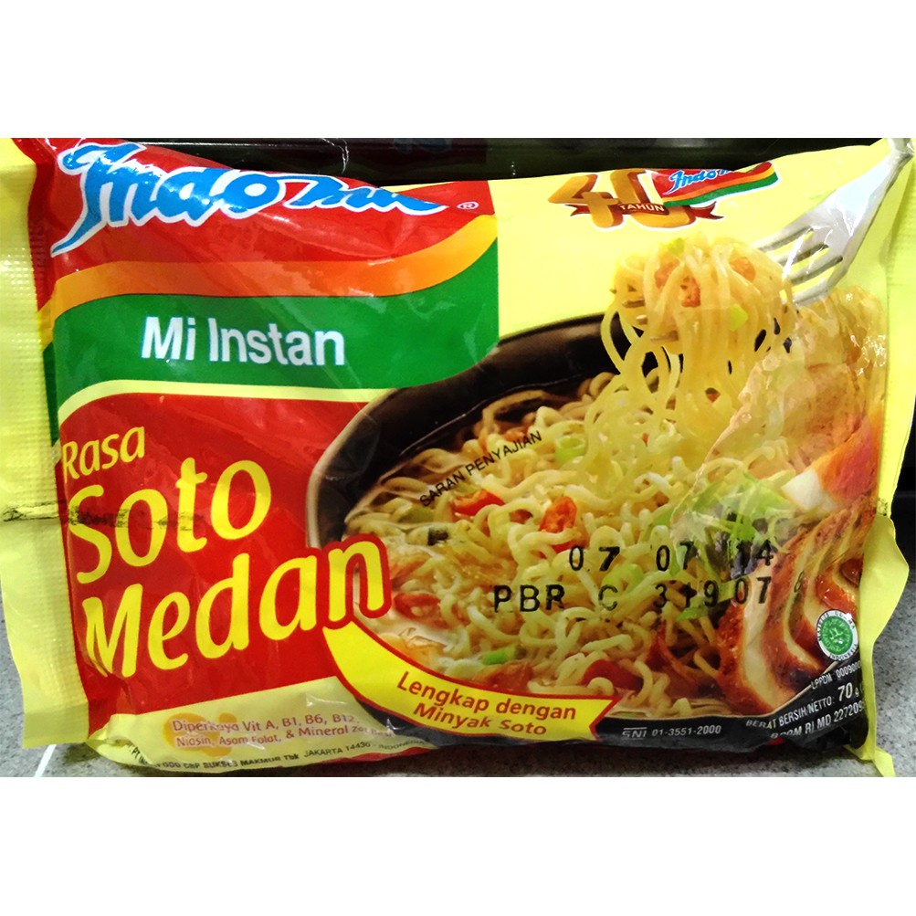 Indomie Mi Instan Soto Medan 70 g