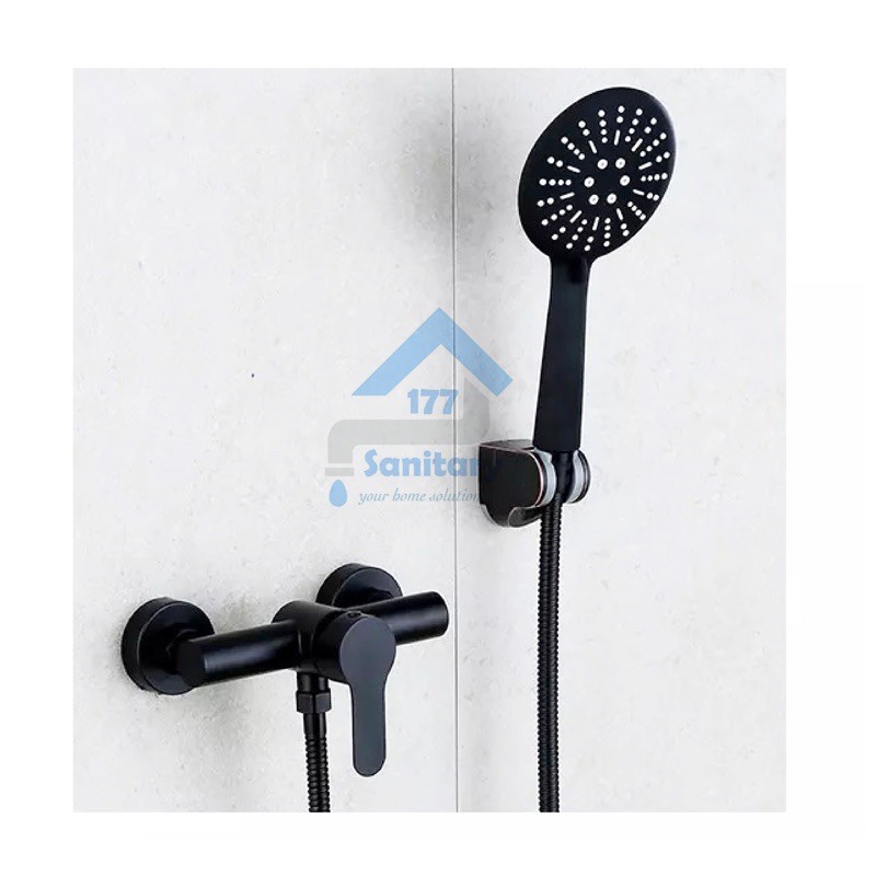 Kran Panas Dingin SHOWER Stainless 304 HITAM 29-keran air hot cold 5in1 Black stenlis minimalis /K33