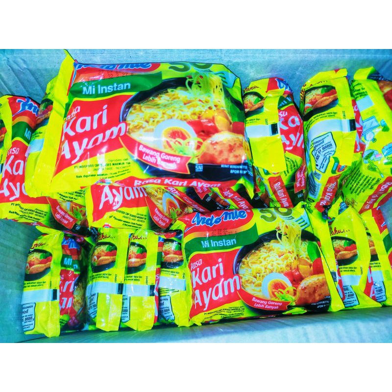 

Indomie kuah KARI AYAM ISI 5 PCS