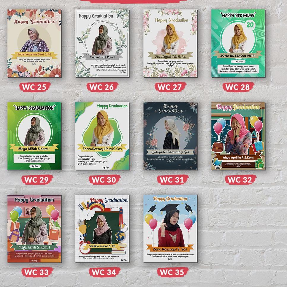 

PROMO 9.9 Souvenir / Hadiah / Gift Ulang Tahun / Pernikahan / Kado Wisuda Karikatur Efek Watercolor