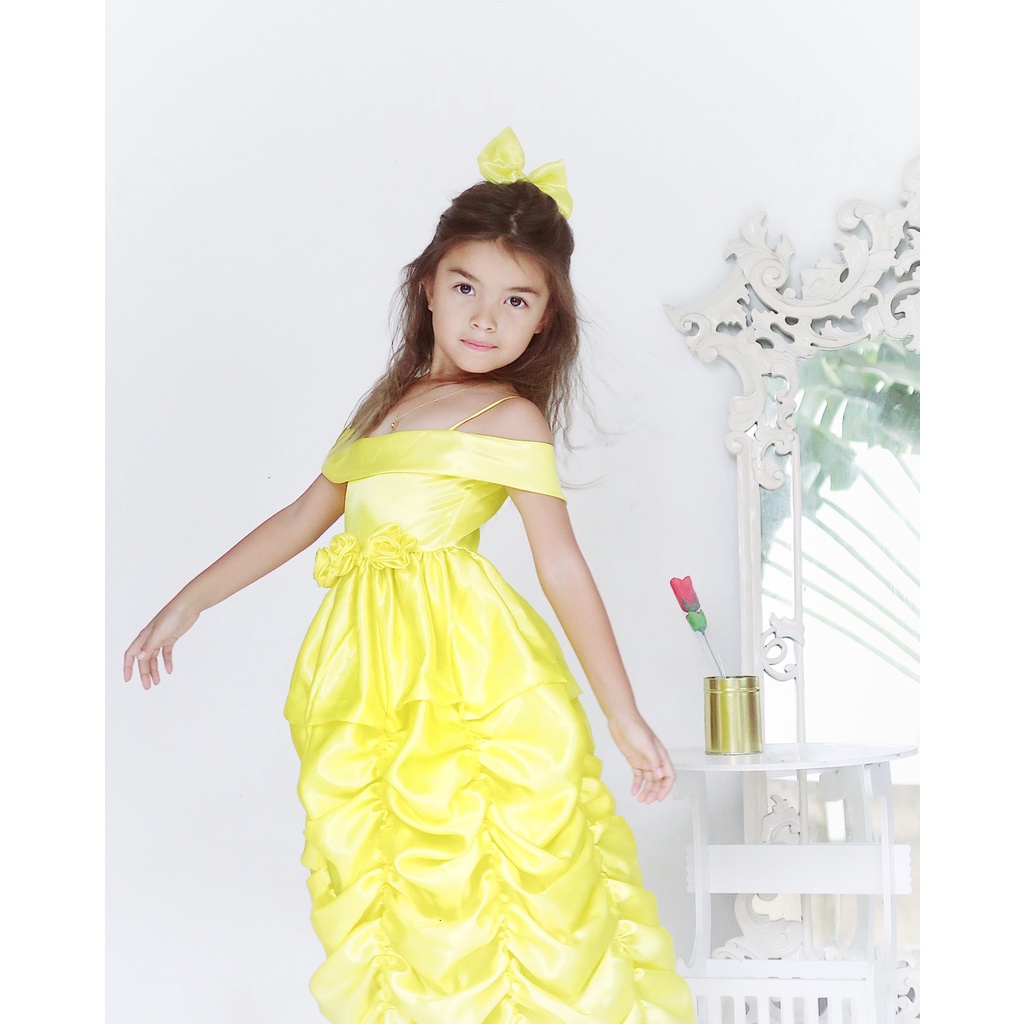 Dress Princess Belle Anak Unik/Gaun Pesta Anak/Dress Anak