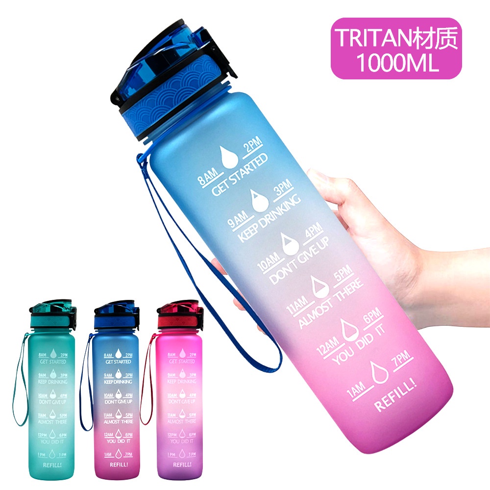Botol Minum Gradasi Viral Motivasi Tumbler 1 liter