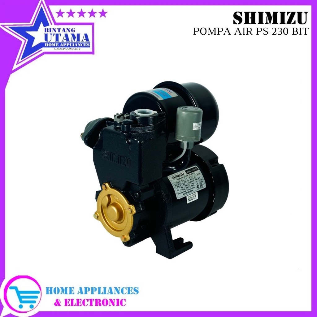 (COD) Pompa Air SHIMIZU PS230BIT / PS-230BIT / PS 230 BIT Pompa Air