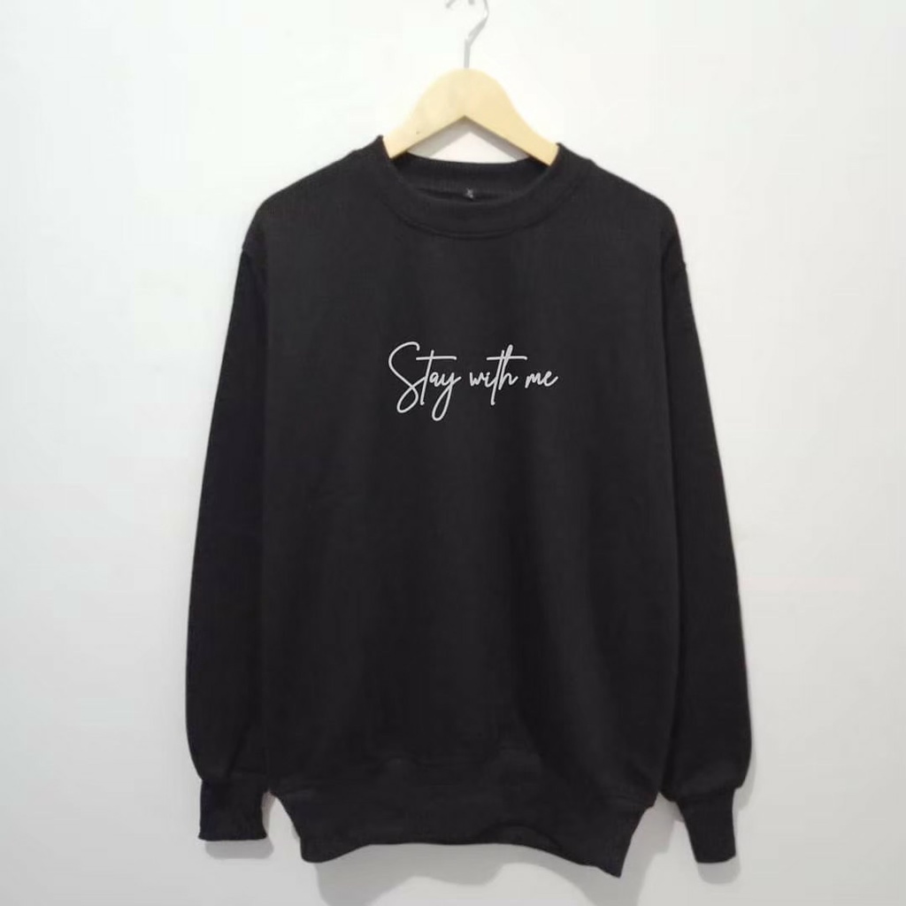 crewneck distro oversize pria crewneck kerah tinggi sweater oblong jumbo xxl crewneck krah akazoo.id