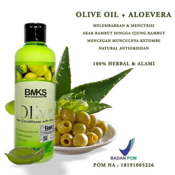 OLIVE CONDITIONER BMKS - BMKS OLIVE CONDITIONER 250ML ORIGINAL BPOM