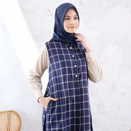 Ramee Safira Gamis Katun Motif