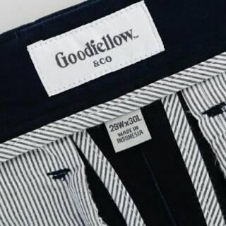  Goodfellow  co Slim Chino  Navy Stretch Shopee Indonesia