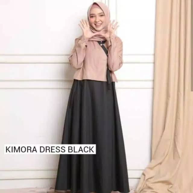 Hanura maxy baju gamis pakaian wanita dress fashion muslim