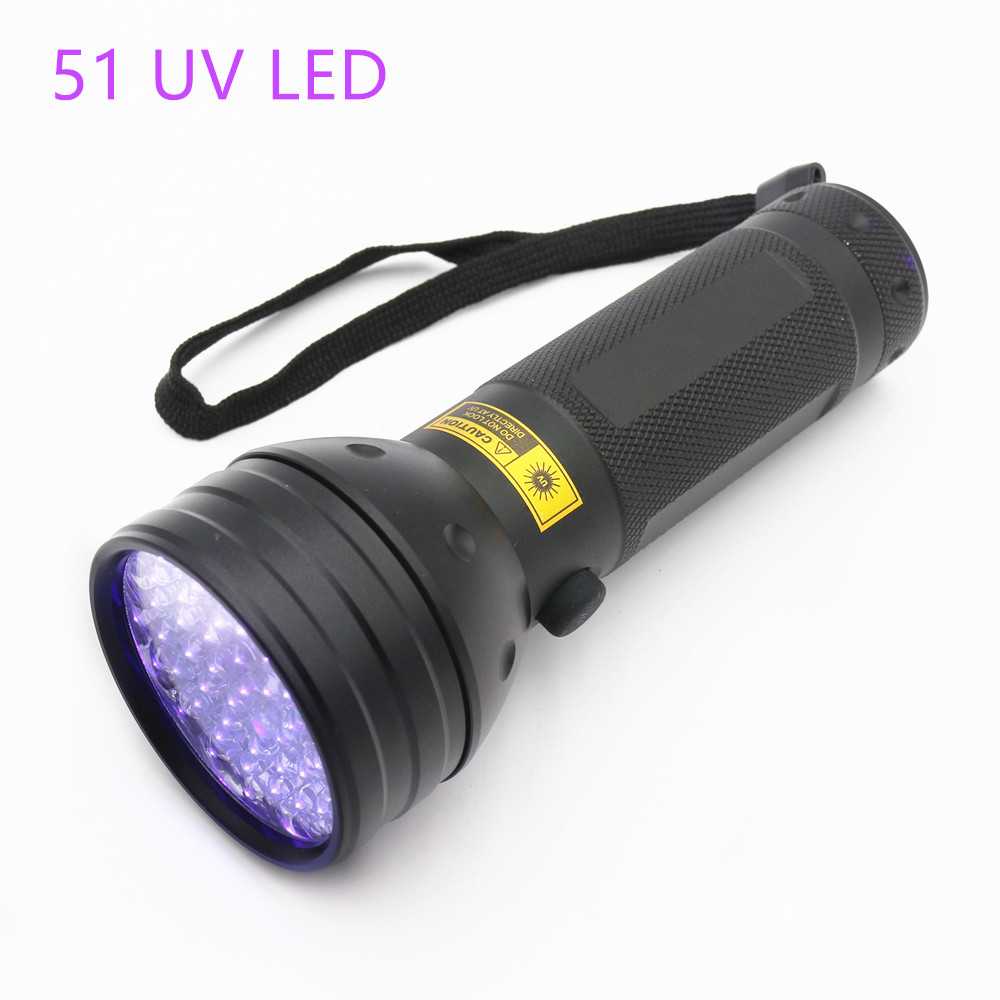 (BISA COD) RVOSTR LED Senter Ultraviolet UV 400nm 51 LED UV-51