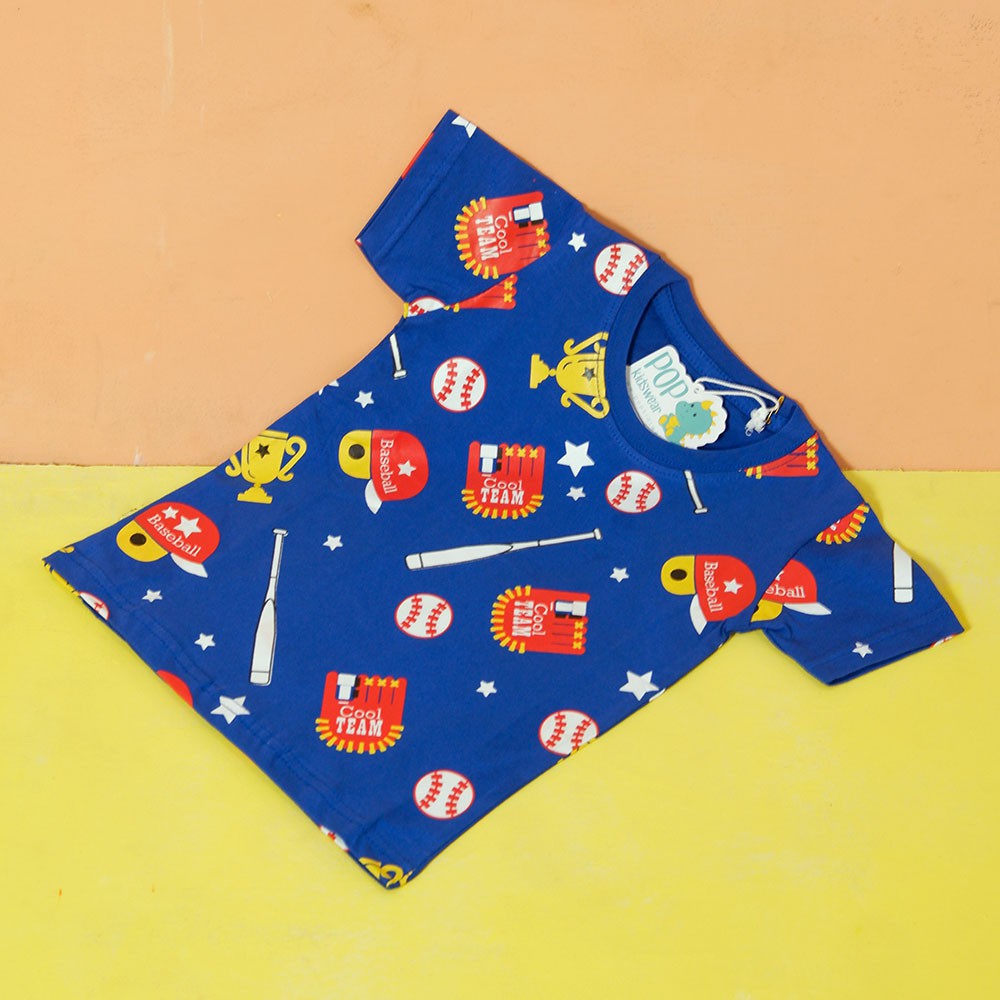 

Pop Kidswear Baseball Tee - Kids / Kaos Anak Gambar Bola Baseball