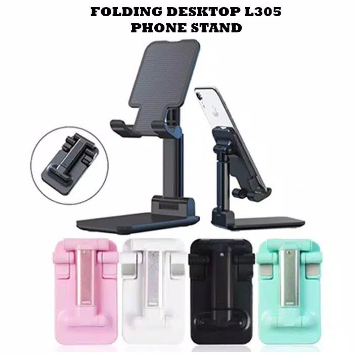 Folding Desktop L305 Liftable Foldable Phone Holder Stand Universal HP