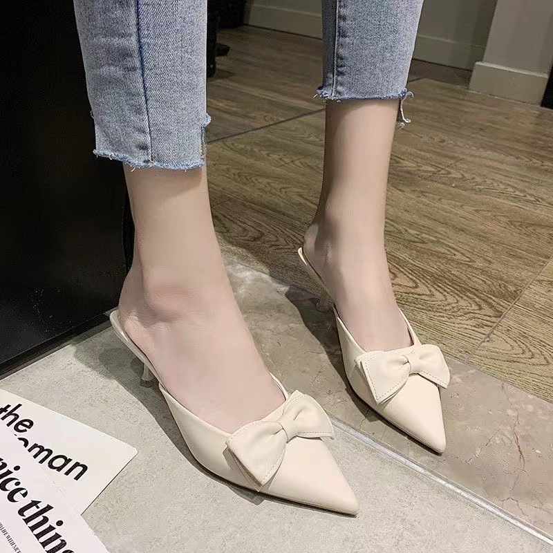 Sepatu Wanita Pesta Heels Tinggi Chunky Modis Sepatu Cewek Kerja Import Style Cantik Original Premium