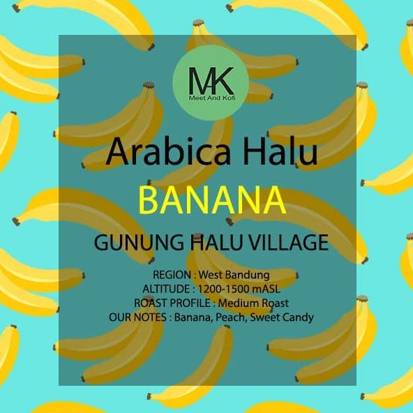 

[ COD ] KOPI ARABICA HALU BANANA 1 kg BIJI ATAU BUBUK TERPERCAYA Kode 428