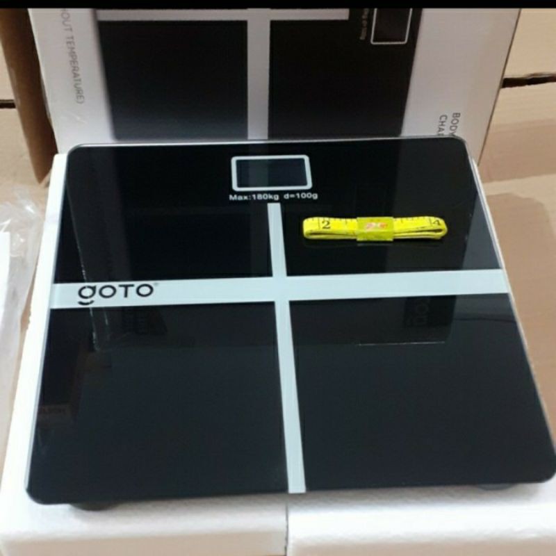 Timbangan Badan digital GOTO + Batterai + Pita Ukur