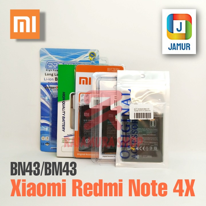 BATERAI XIAOMI REDMI NOTE 4X BATERAI BN43 BM43  BATRE XIAOMI REDMI NOTE 4X BATRAI XIAOMI REDMI NOTE 