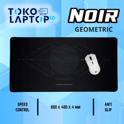 Noir Geometric Visual Deskmat Cloth Gaming Mousepad