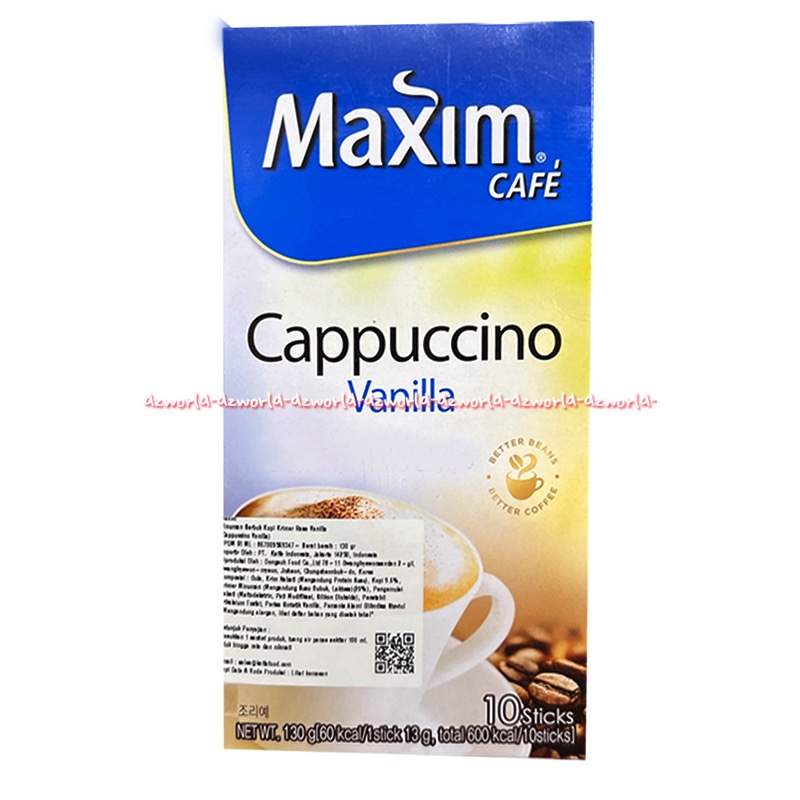 Maxim Cafe 10stick Cappuccino Vanilla Hazelnut Caramel Macchiato Kopi Kapucino Minuman Kopi Bubuk Instan Kopi Krimer Capucino Creamer Maxim Coffee Maksim