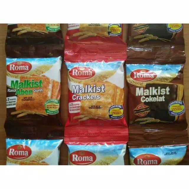 

Roma malkist saset 3 rasa/ renceng isi 10 pcs 27gr