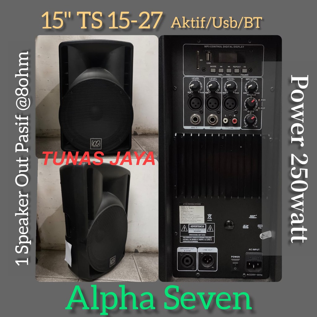 Speaker Crimson Aktif 15ins TS 15-27 Usb Bluetooth 250watt