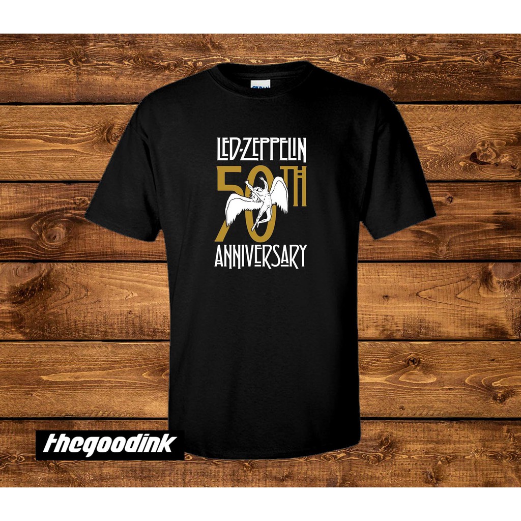 Kaos Led Zeppelin - 50th Anniv - Original Gildan T-shirt DTG Print