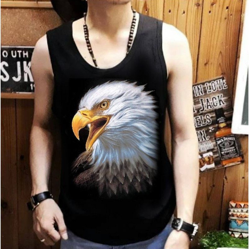 NEL-FASHION SINGLET KAOS DOSTRO/T-SHIRT SINGLET ELANG PUTIH FIT L-XL