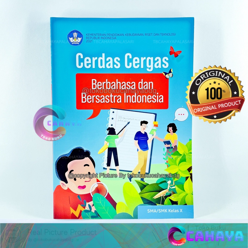 Jual BUKU Cerdas Cergas Berbahasa Dan Bersastra Indonesia SMA Kelas X ...