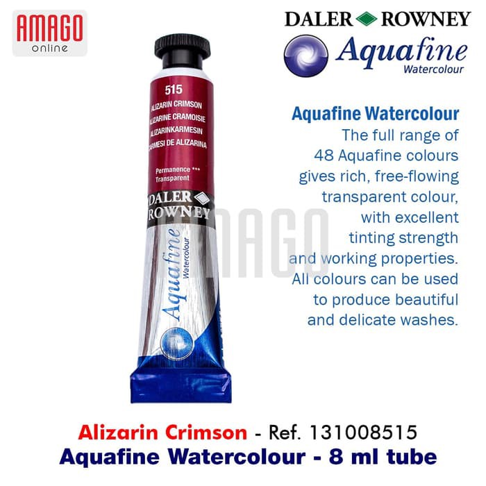 

DALER-ROWNEY Aquafine Watercolour 8 ml - Cat Air Lukis - Alizarin Crimson - 131008515