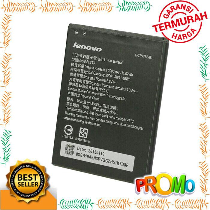 BATERAI LENOVO A7000 BL243 ORIGINAL BATERAI