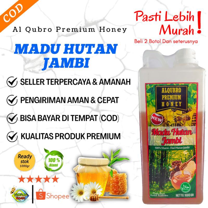 

Madu Murni Asli Al Qubro AlQubro Premium Madu Hutan Jambi 1000gr